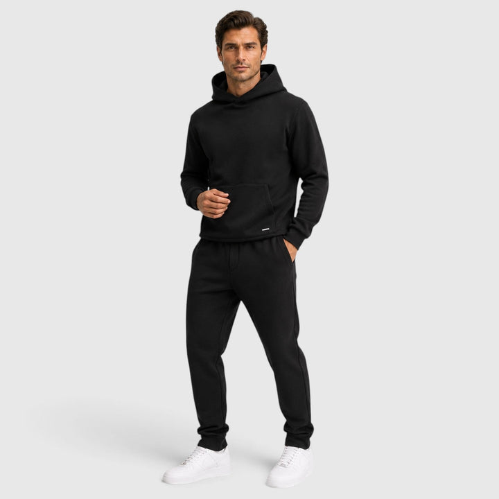Men's Casual Cotton Blend Two-Piece Tracksuit Set
