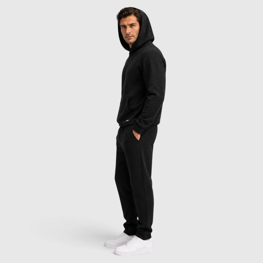 Men's Casual Cotton Blend Two-Piece Tracksuit Set