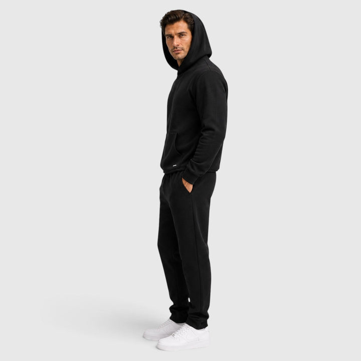 Men's Casual Cotton Blend Two-Piece Tracksuit Set