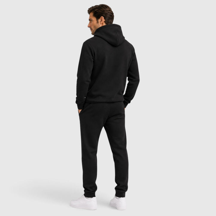 Men's Casual Cotton Blend Two-Piece Tracksuit Set