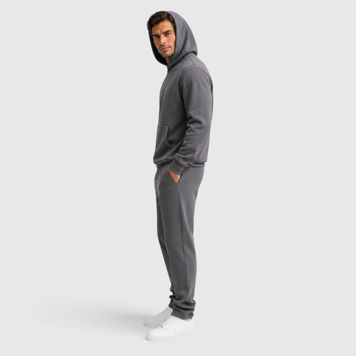Men's Casual Cotton Blend Two-Piece Tracksuit Set