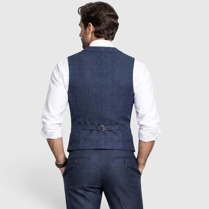 Men's Vintage Tailored Button-Up Waistcoat Vest