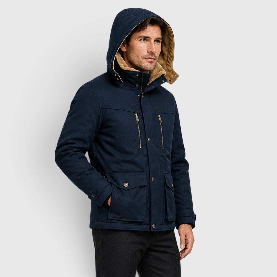 Men's Casual Multi Pocket Warm Outdoor Jacket