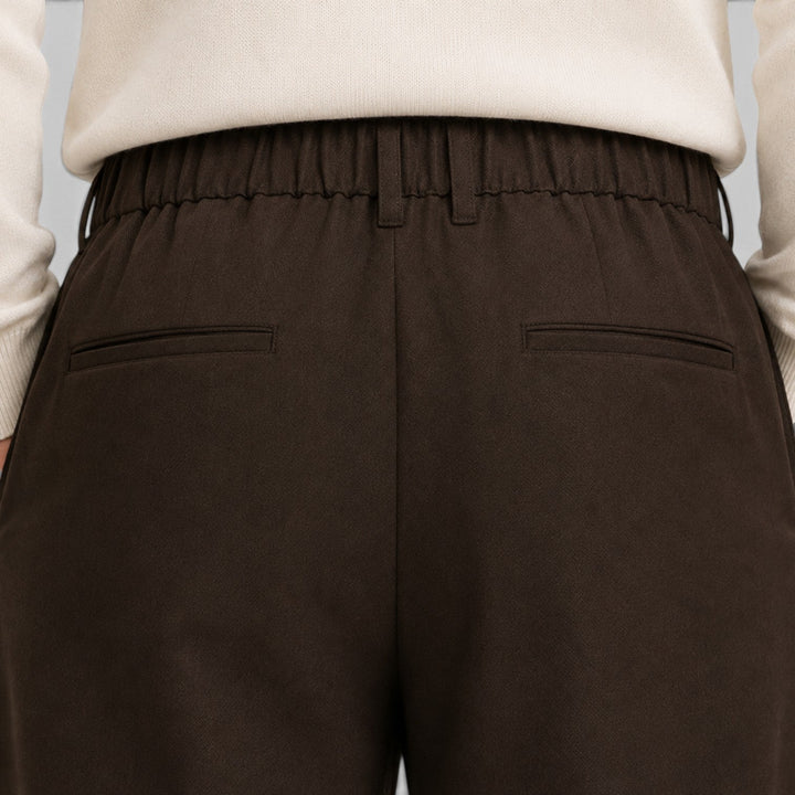 Men's Casual Wide Leg Elastic Waistband Trousers