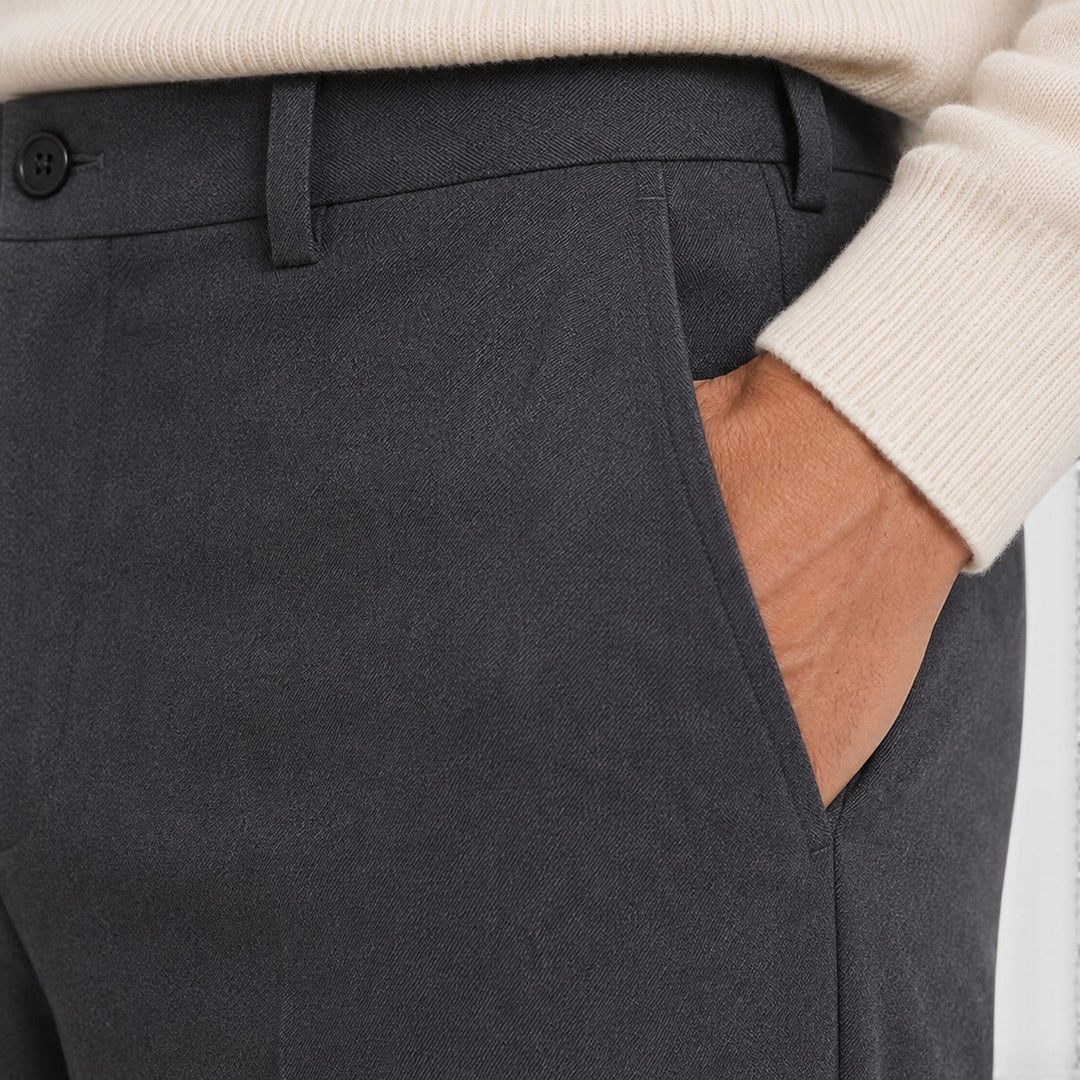 Men's Casual Wide Leg Elastic Waistband Trousers