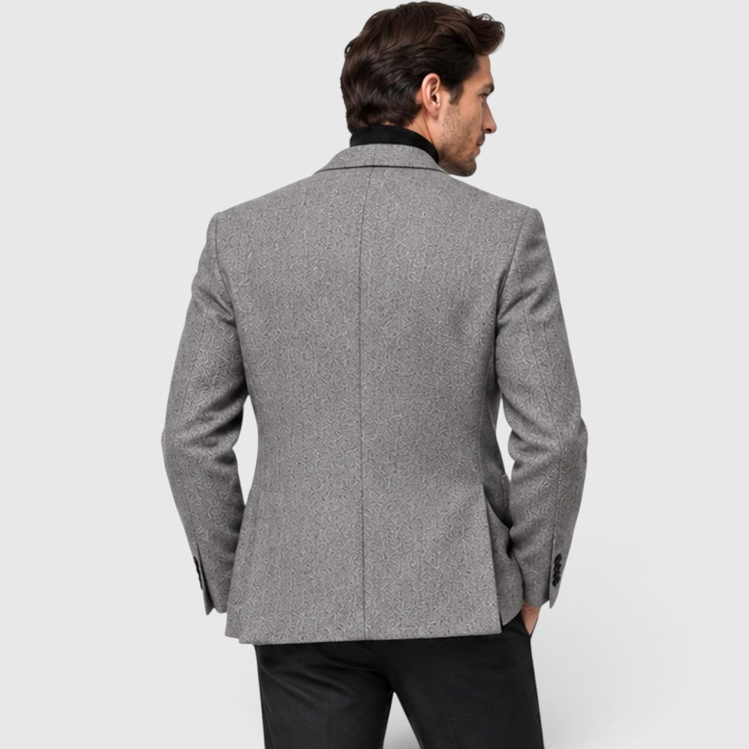 Men's Casual Wool Blend Wrinkle-Resistant Blazer