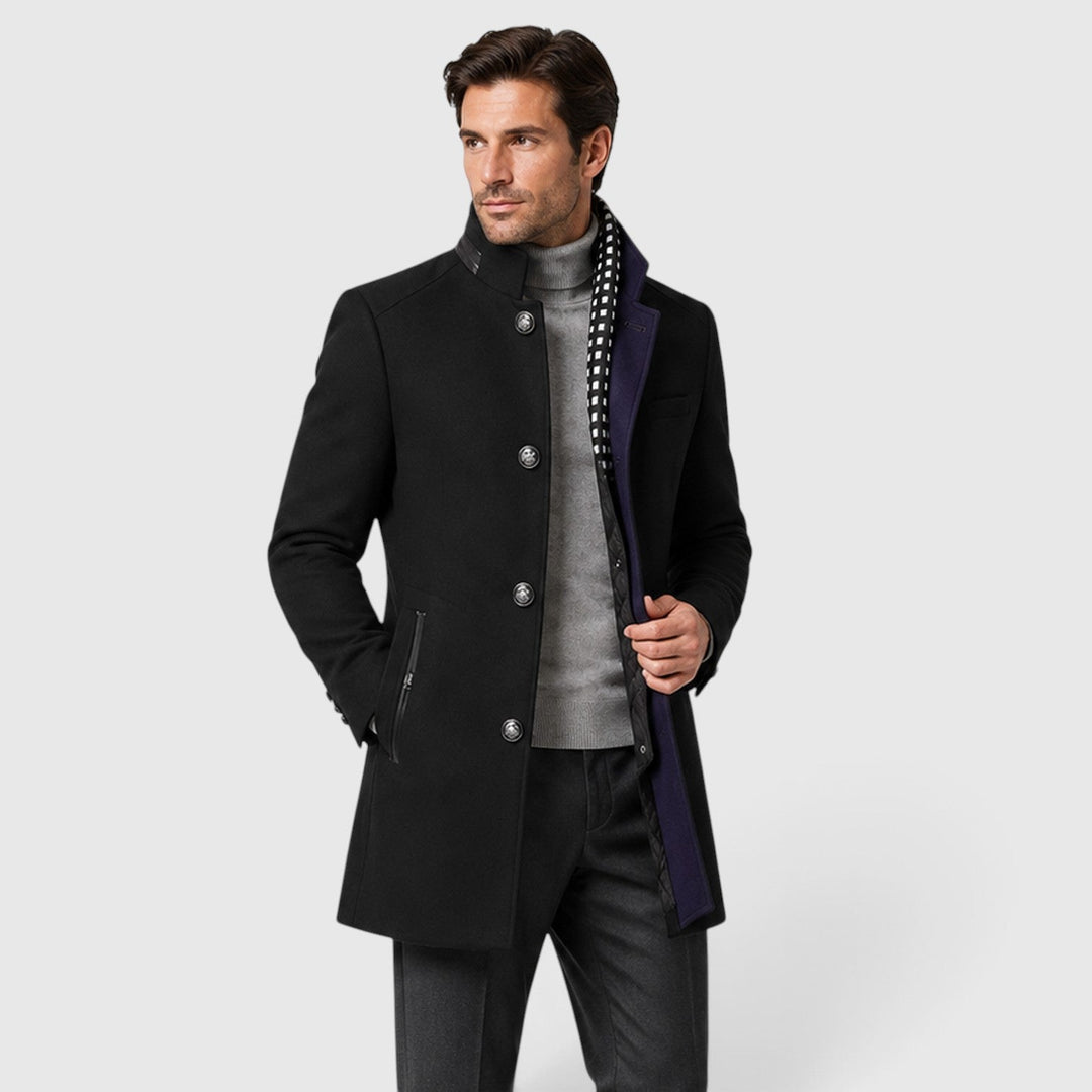 Men's Classic Wool Blend Pea Coat