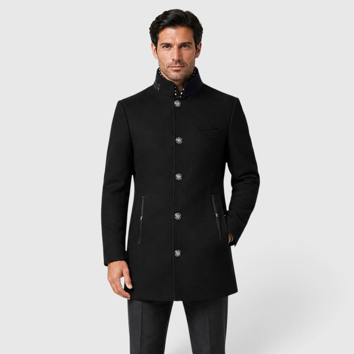 Men's Classic Wool Blend Pea Coat