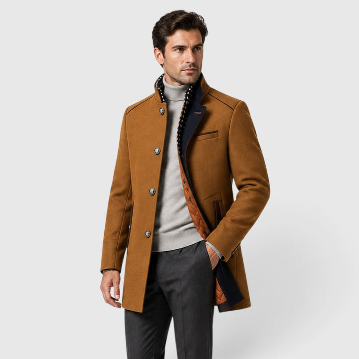 Men's Classic Wool Blend Pea Coat