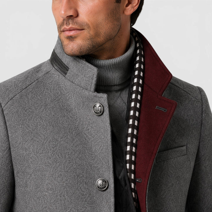 Men's Classic Wool Blend Pea Coat
