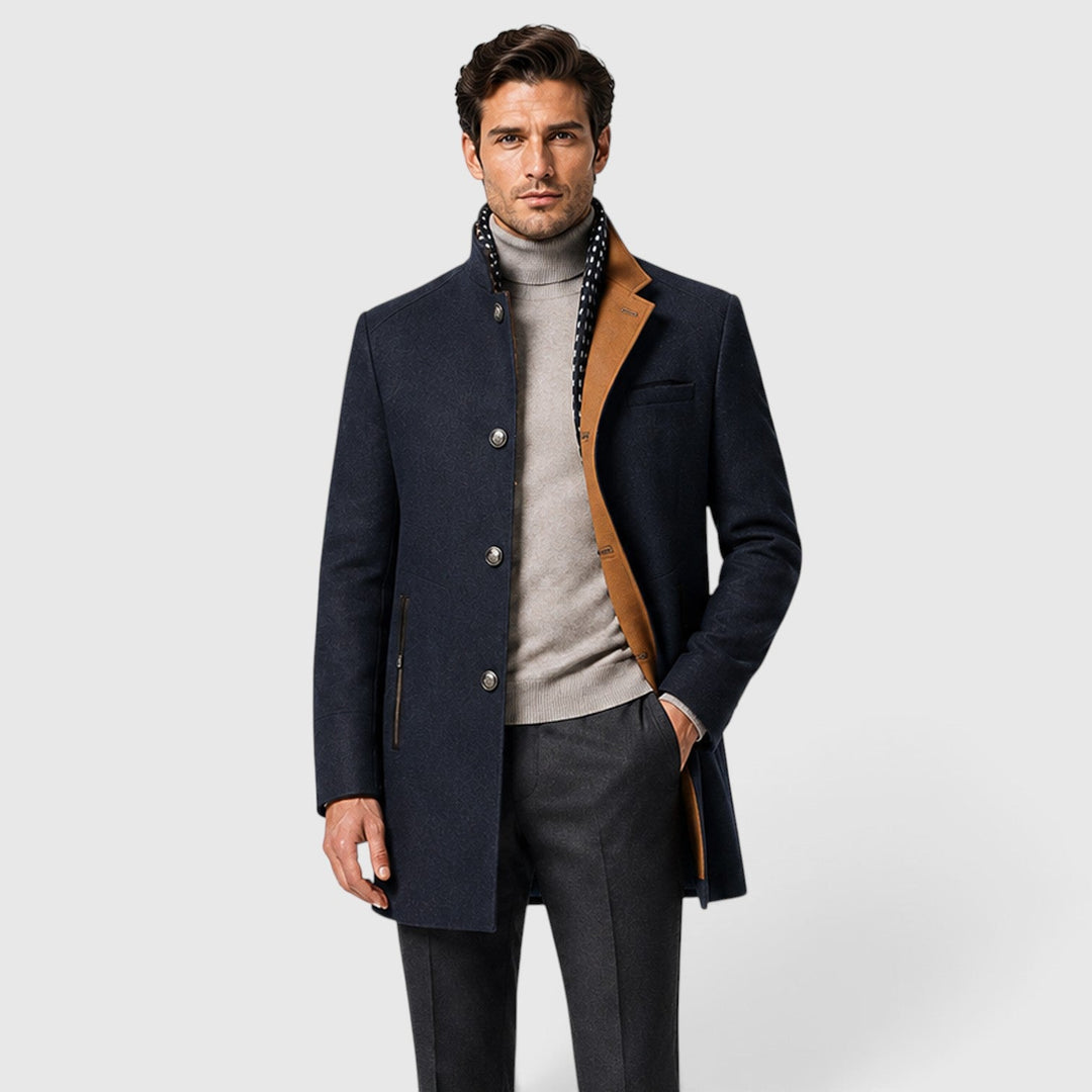 Men's Classic Wool Blend Pea Coat