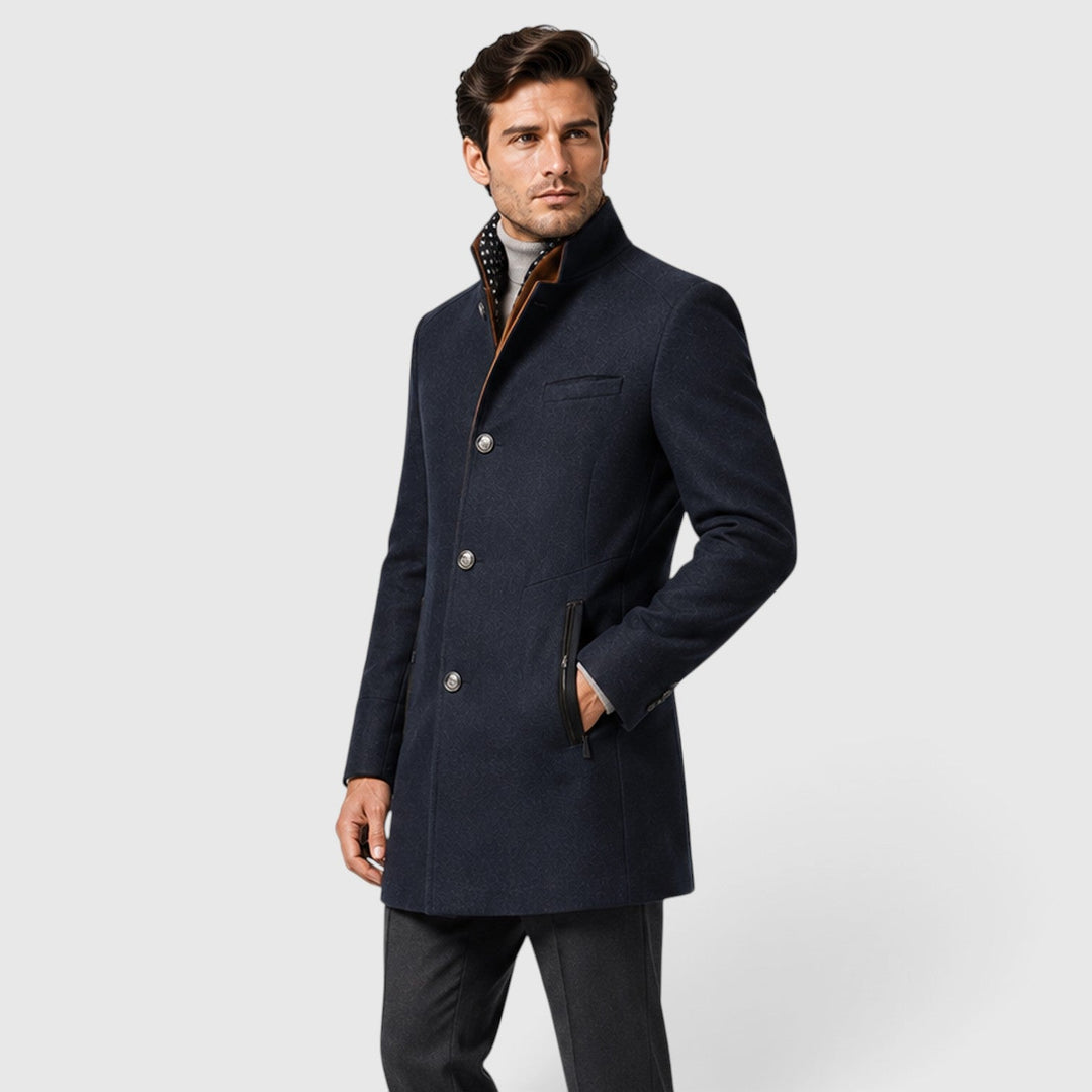 Men's Classic Wool Blend Pea Coat