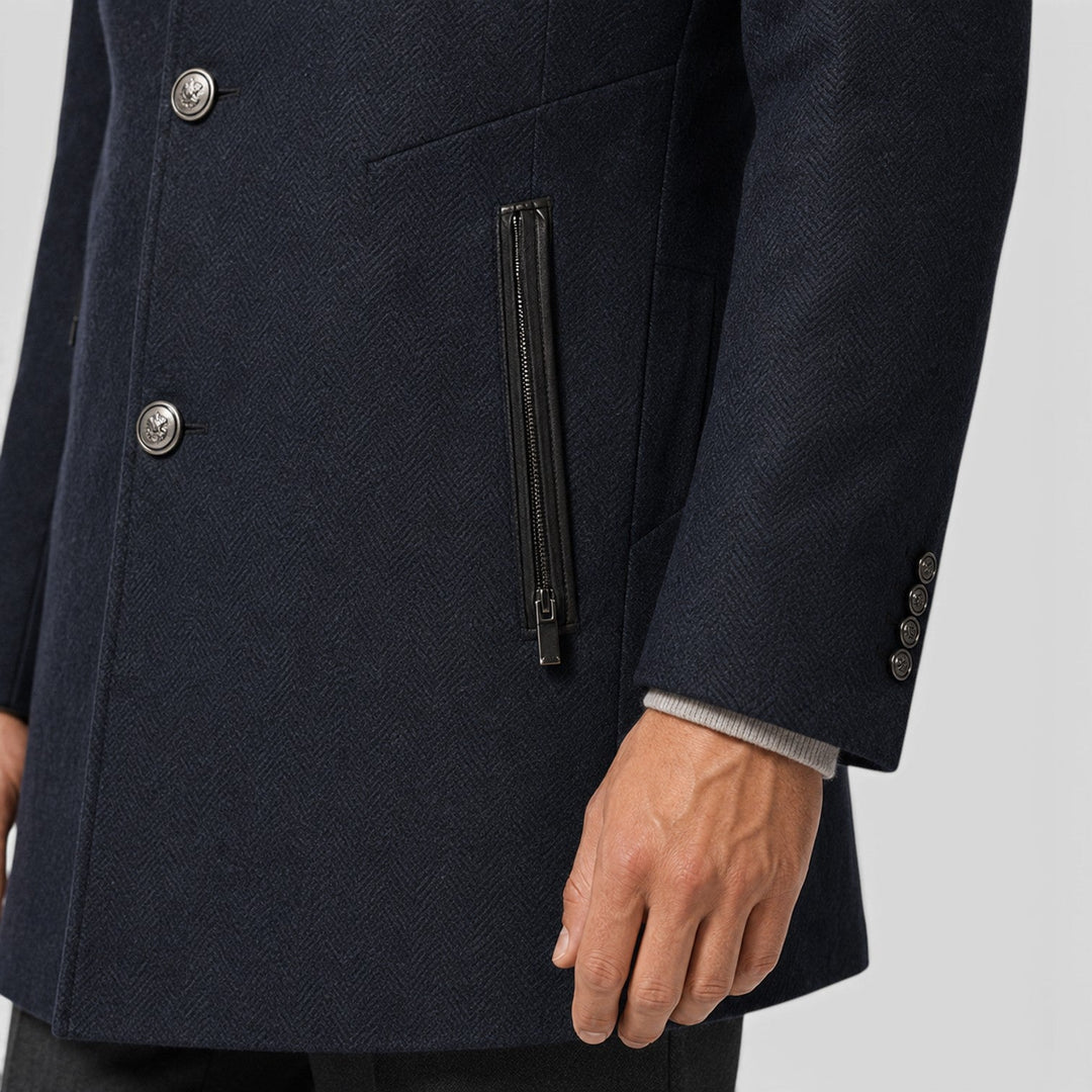 Men's Classic Wool Blend Pea Coat