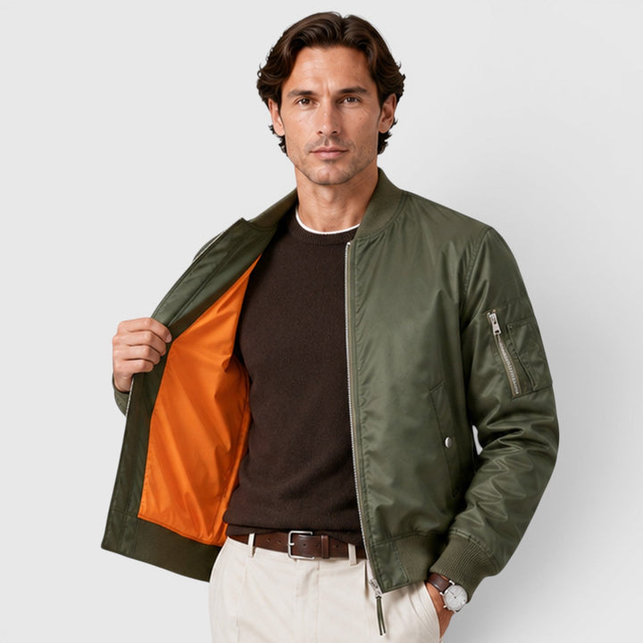 Men's Casual Lightweight Bomber Jacket