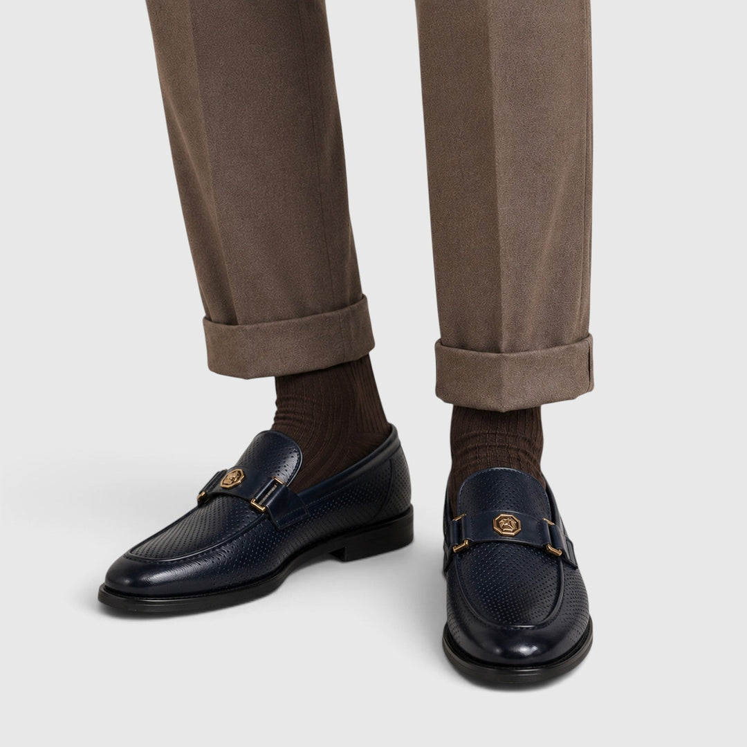 Men's Casual Breathable Slip-On Leather Loafers