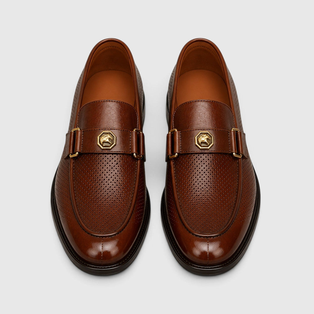 Men's Casual Breathable Slip-On Leather Loafers