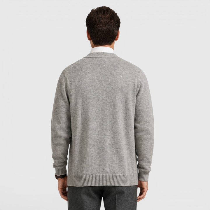 Men's Casual Cotton Blend Button Cardigan