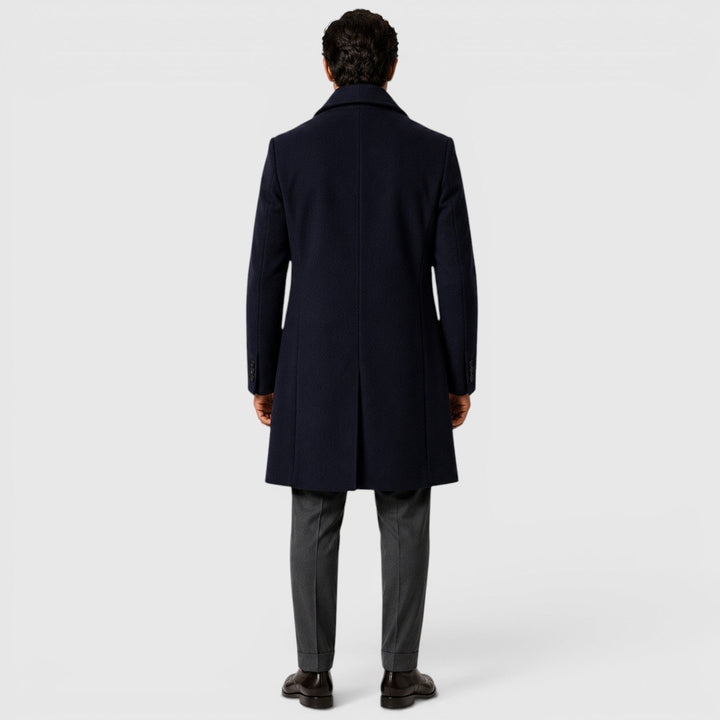 Men's Classic Wool Blend Trench Coat