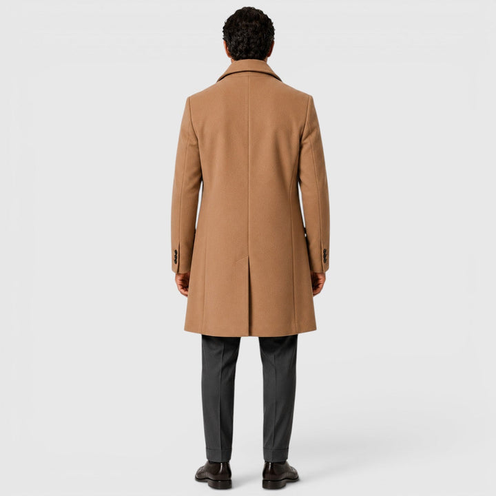 Men's Classic Wool Blend Trench Coat