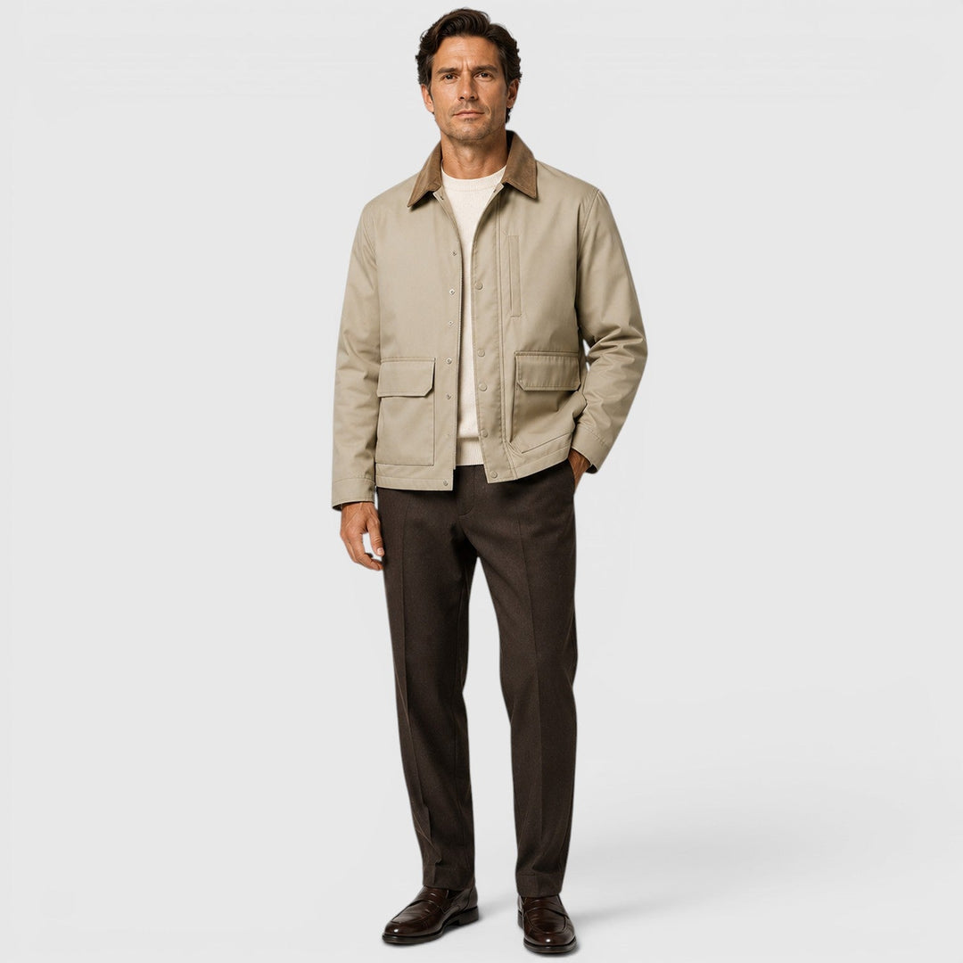 Men's Casual Lightweight Cotton Jacket