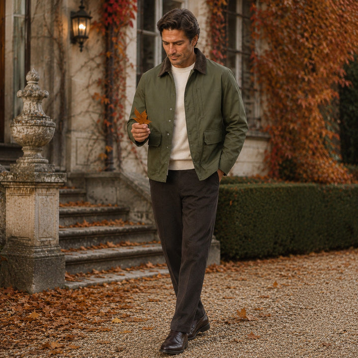 Men's Casual Lightweight Cotton Jacket