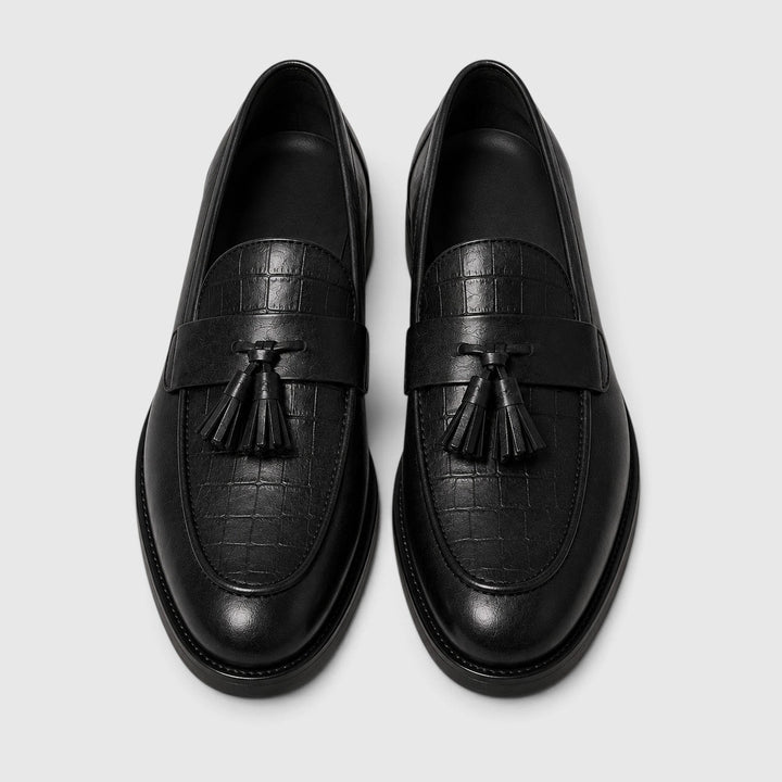 Men's Classic Croc Leather Tassel Loafers