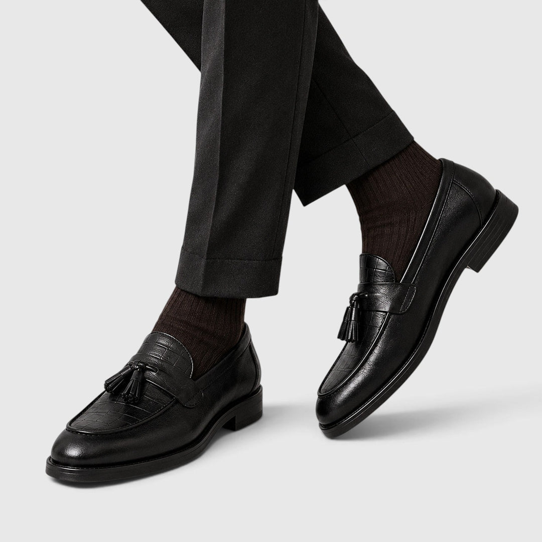 Men's Classic Croc Leather Tassel Loafers