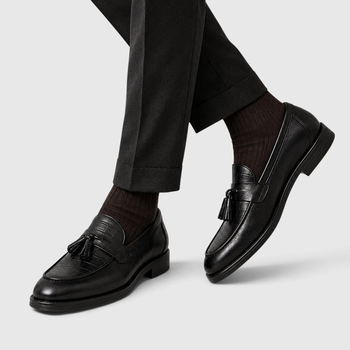 Men's Classic Croc Leather Tassel Loafers