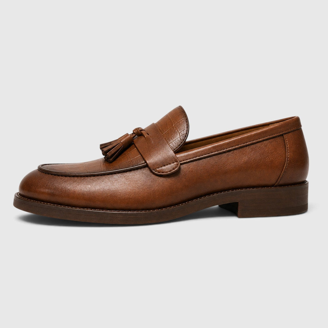 Men's Classic Croc Leather Tassel Loafers