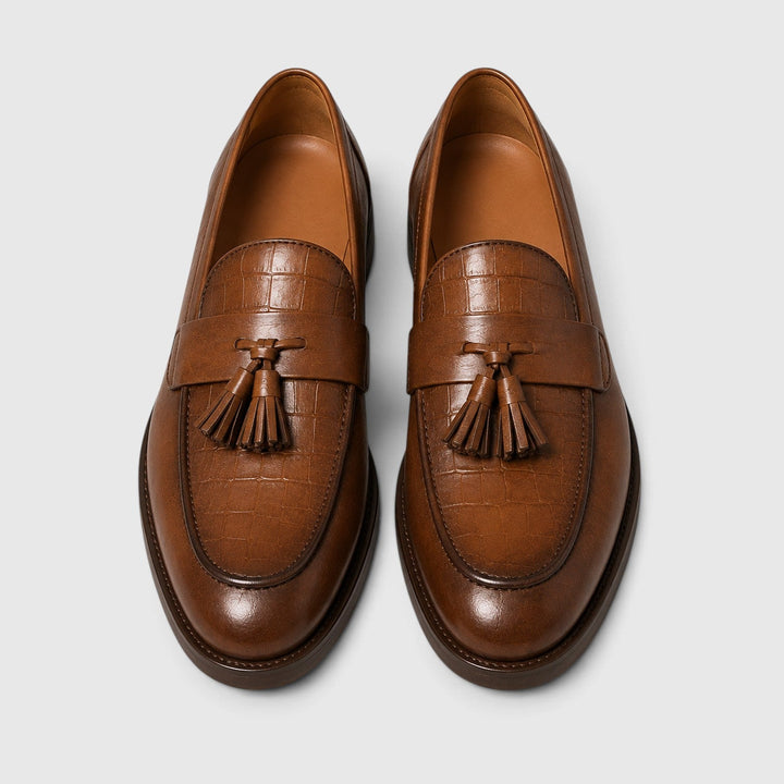 Men's Classic Croc Leather Tassel Loafers