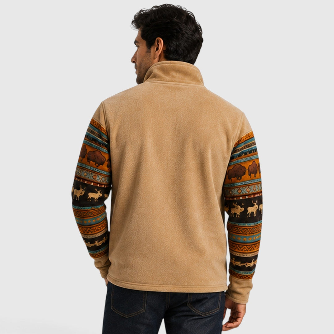 Men's Casual Fleece Zip-Up Outdoor Vest