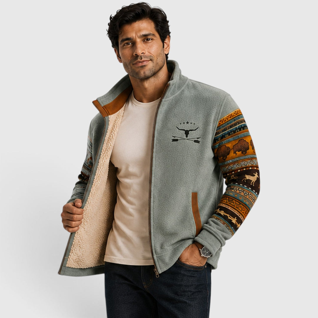 Men's Casual Fleece Zip-Up Outdoor Vest
