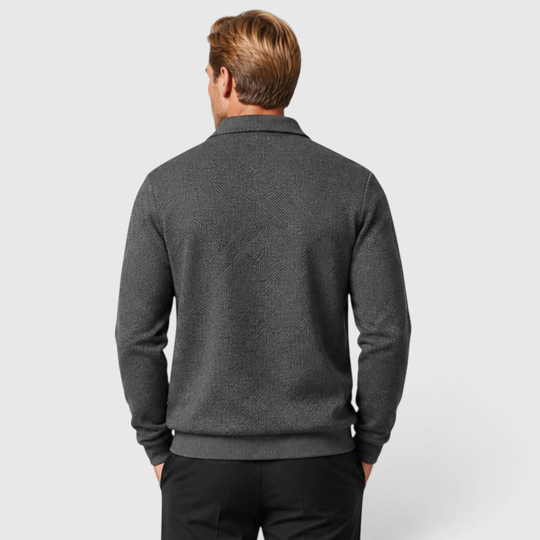 Men's Lightweight Textured Full Zip Jacket