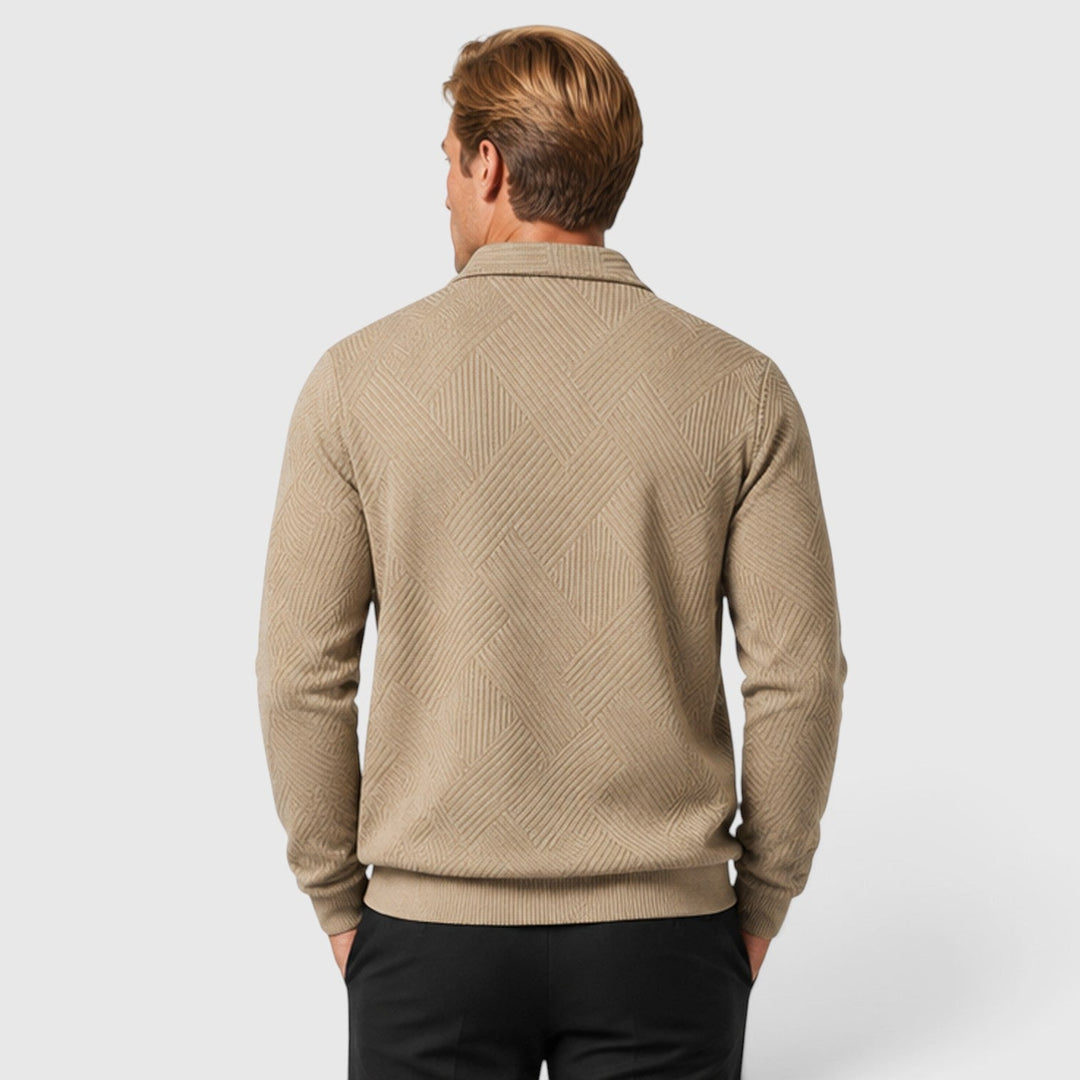 Men's Lightweight Textured Full Zip Jacket