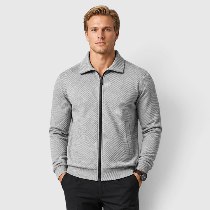 Men's Lightweight Textured Full Zip Jacket