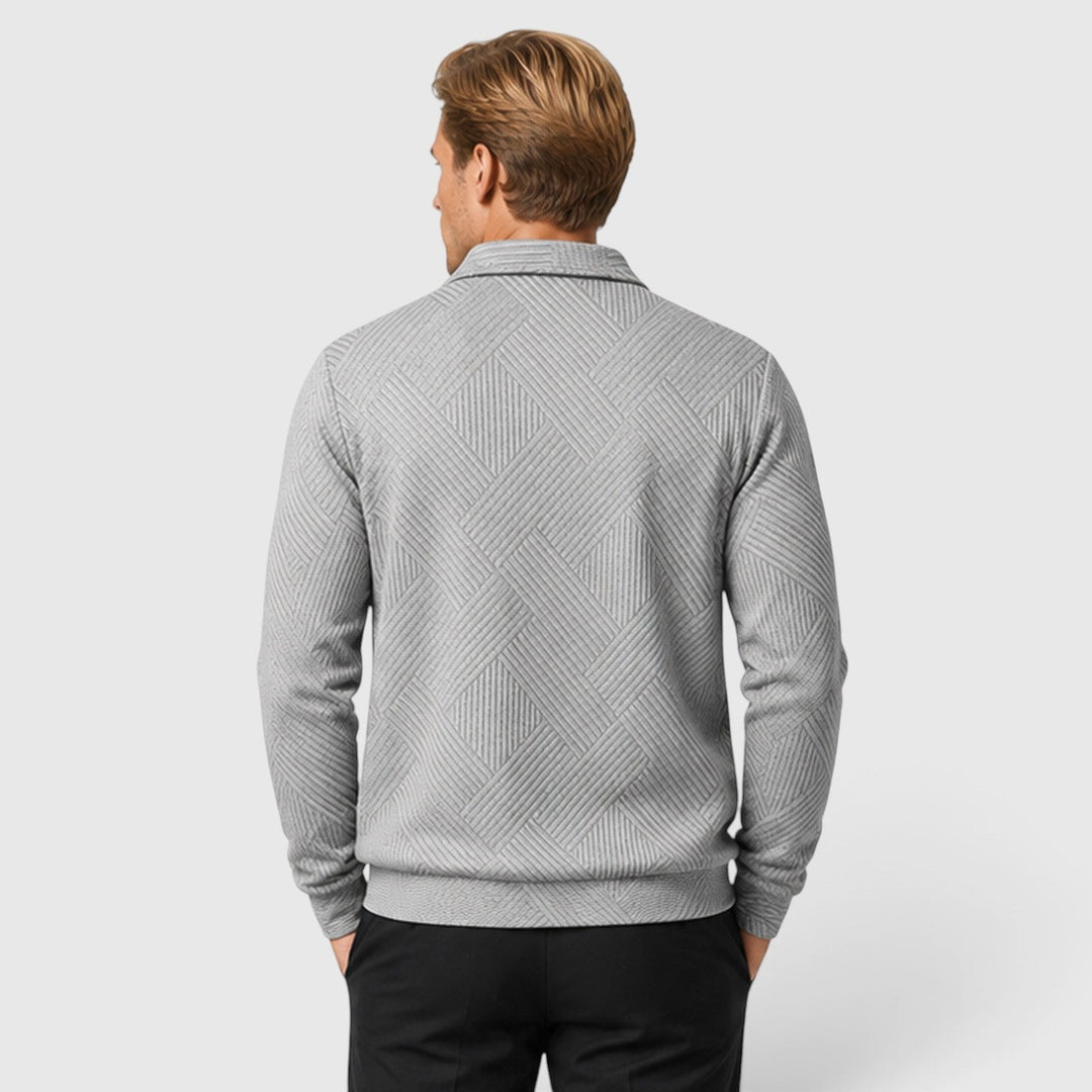 Men's Lightweight Textured Full Zip Jacket