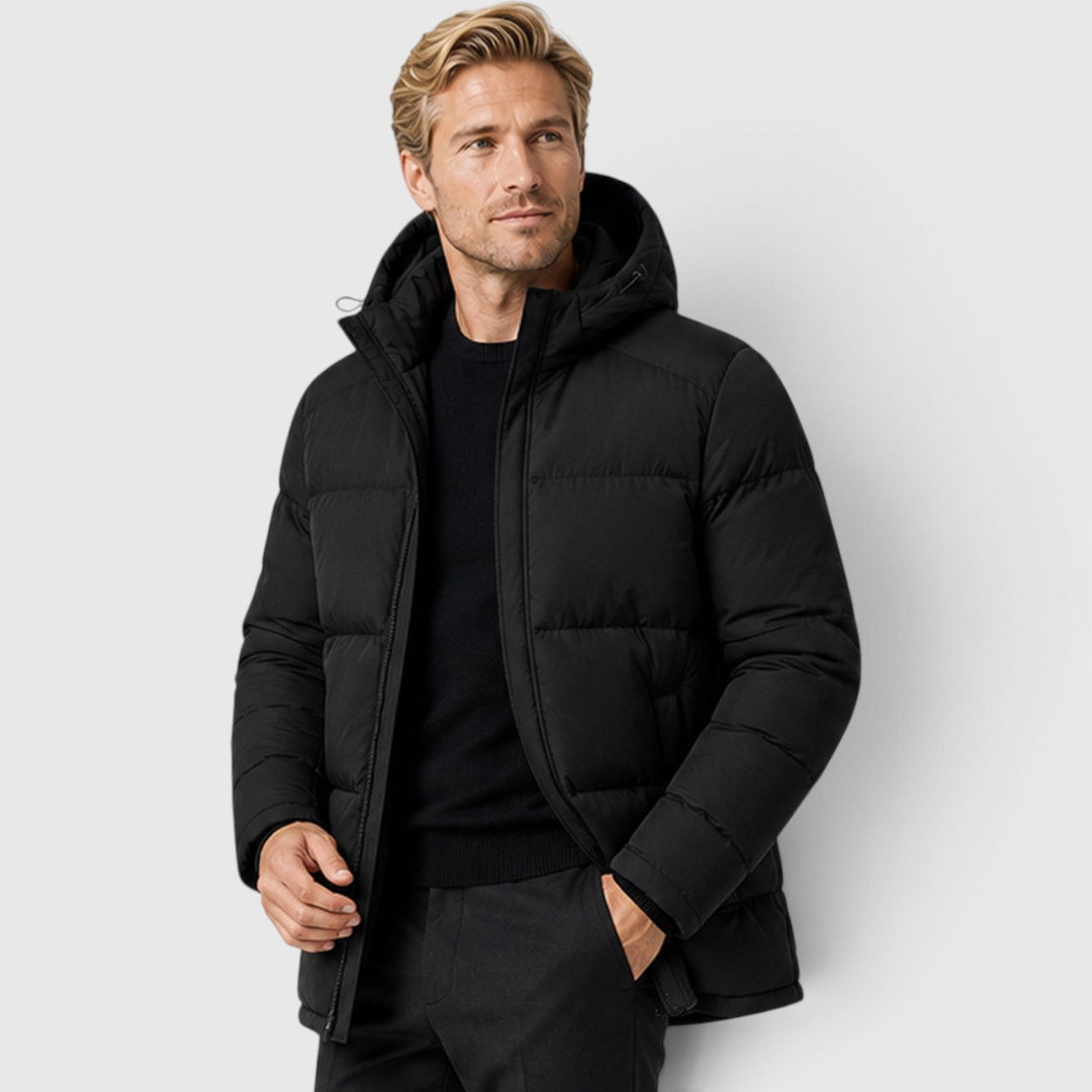 Men's Casual Hooded Padded Puffer Jacket