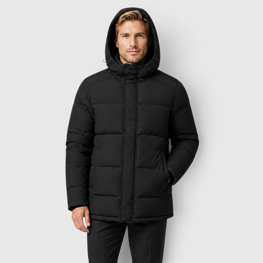 Men's Casual Hooded Padded Puffer Jacket