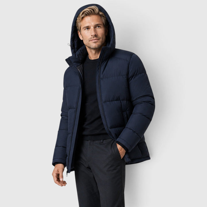 Men's Casual Hooded Padded Puffer Jacket