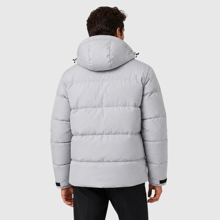 Men's Casual Quilted Hooded Puffer Jacket