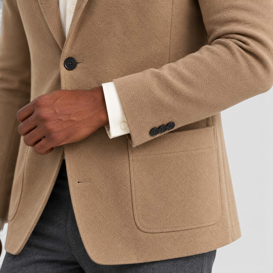 Men's Casual Knit Blazer Jacket