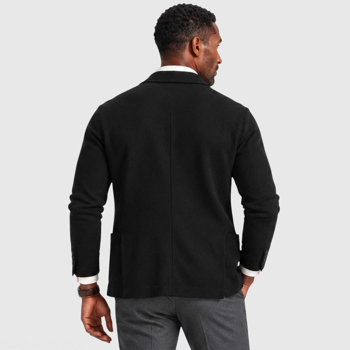 Men's Casual Knit Blazer Jacket