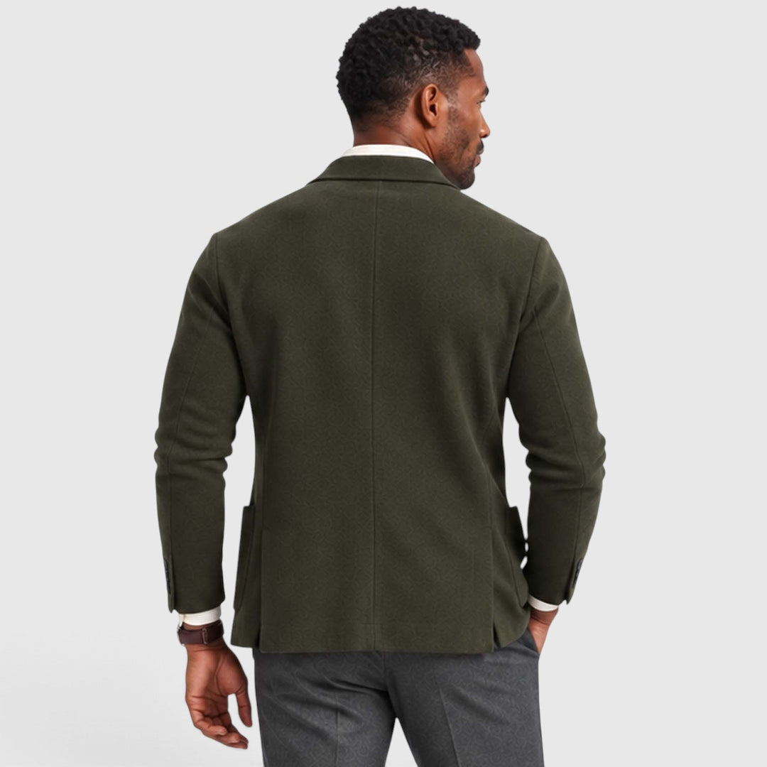Men's Casual Knit Blazer Jacket