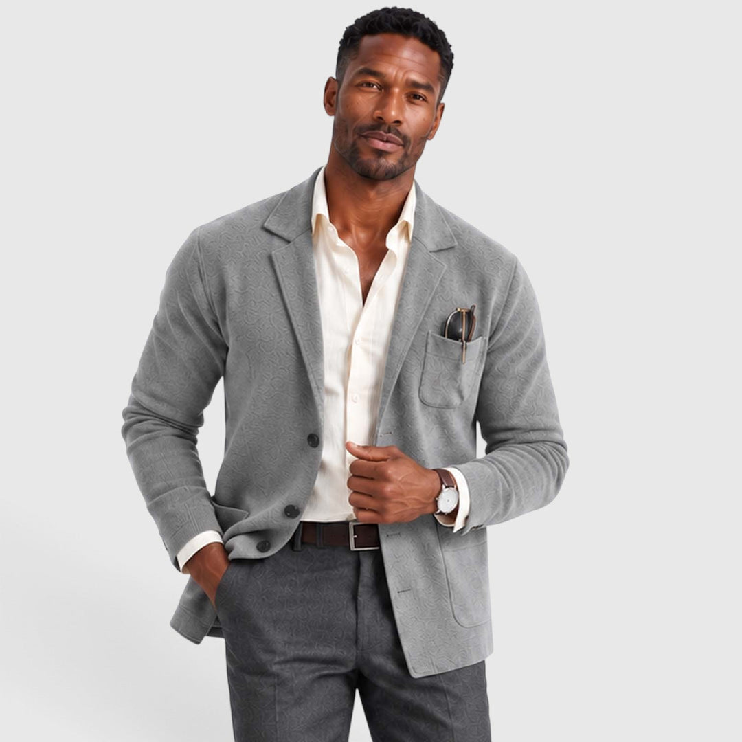Men's Casual Knit Blazer Jacket