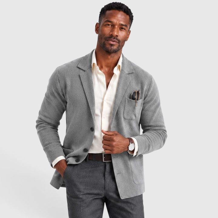 Men's Casual Knit Blazer Jacket