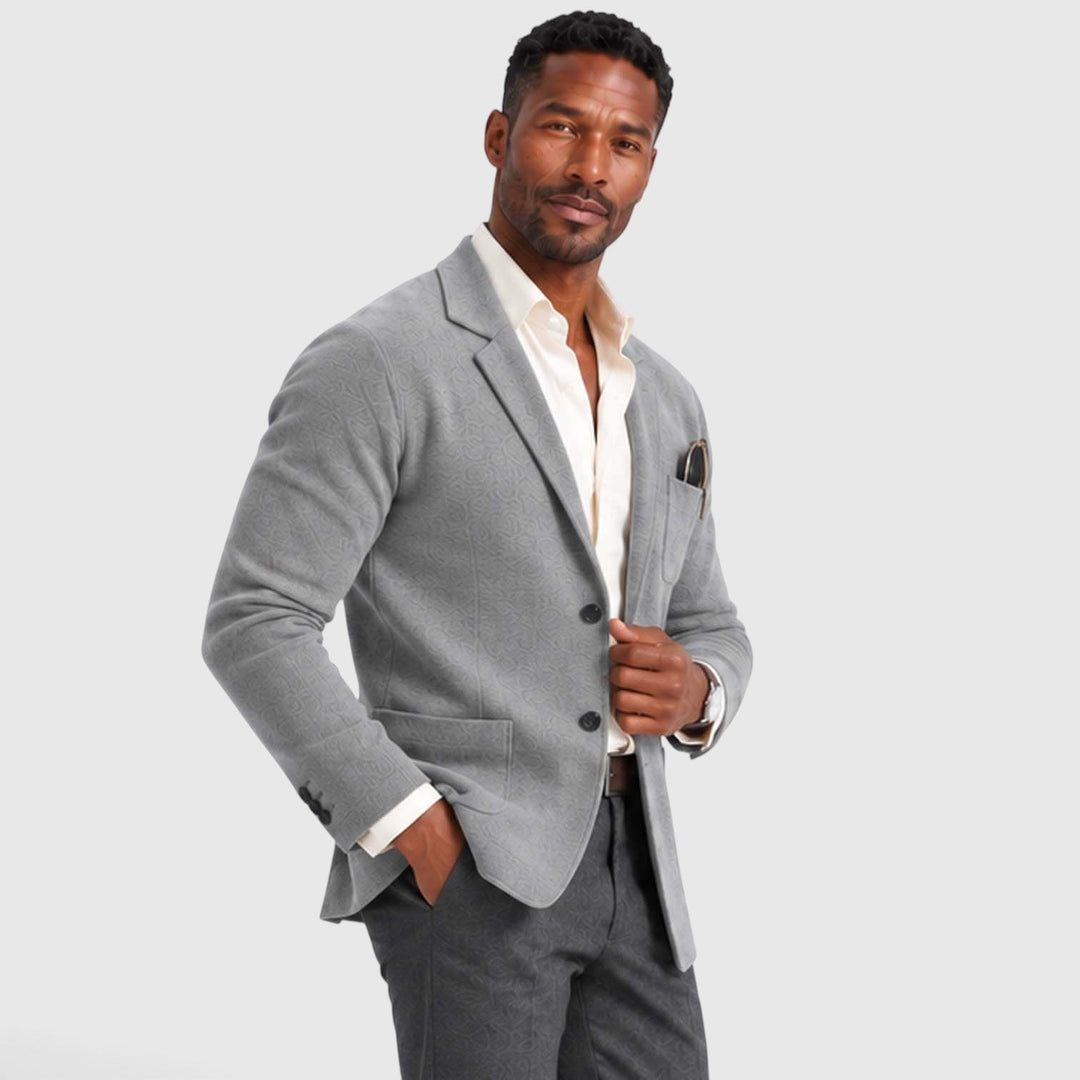 Men's Casual Knit Blazer Jacket