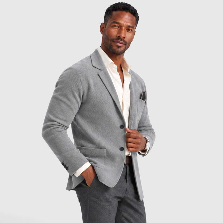 Men's Casual Knit Blazer Jacket