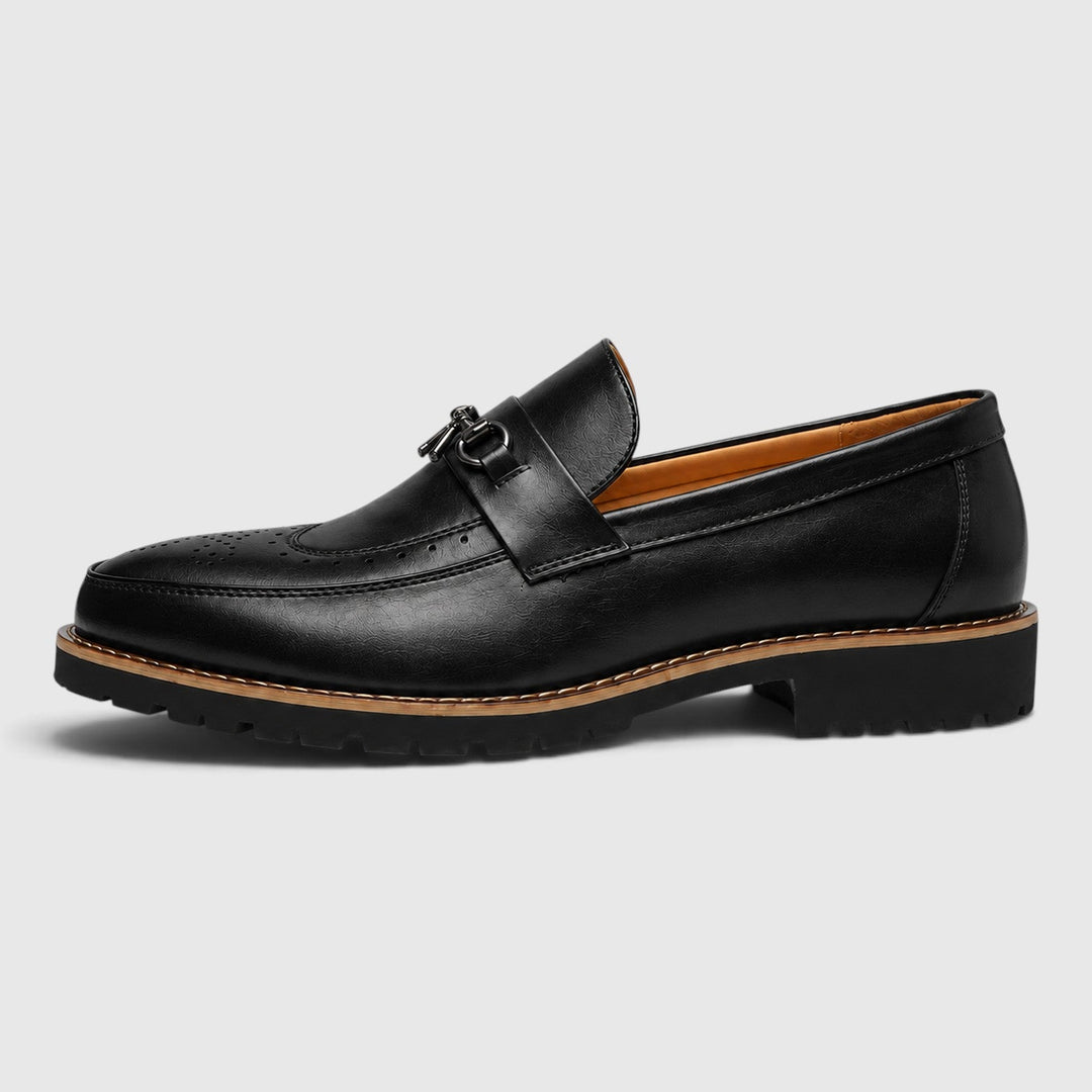 Men's Classic Leather Pointed Toe Derby Shoes