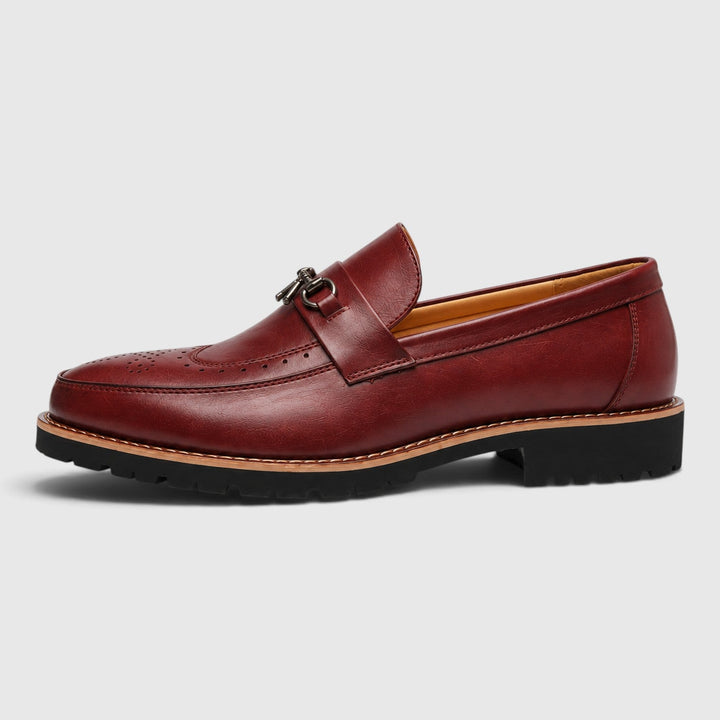 Men's Classic Leather Pointed Toe Derby Shoes
