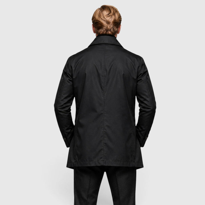 Men's Classic Wool Blend Trench Coat